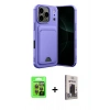 MARSİLYAN™- iPhone 17 Pro Kılıf Vadi Çizgi Prime - Siyah Bilvis Hayalet Cam Ekran Koruyucu + Raze Metal Kamera Lens - TU