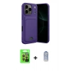 MARSİLYAN™- iPhone 17 Pro Kılıf Vadi Çizgi Prime - Siyah Joko Magic 5D Cam + Raze Metal Kamera Lens - TU