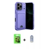 MARSİLYAN™- iPhone 17 Pro Kılıf Vadi Çizgi Prime - Siyah Joko Magic 5D Cam + Raze Metal Kamera Lens - TU