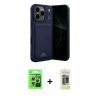 MARSİLYAN™- iPhone 17 Pro Kılıf Vadi Çizgi Prime - Siyah Joko Magic 5D Hayalet Cam + Raze Metal Kamera Lens - GS