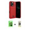 MARSİLYAN™- iPhone 17 Pro Kılıf Vadi Çizgi Prime - Siyah Joko Magic 5D Hayalet Cam + Raze Metal Kamera Lens - GS