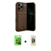 MARSİLYAN™- iPhone 17 Pro Kılıf Vadi Çizgi Prime - Siyah Joko Magic 5D Hayalet Cam + Raze Metal Kamera Lens - TU