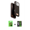 MARSİLYAN™- iPhone 17 Pro Kılıf Vadi Klasik Serisi - Şeffaf 360 Full Body Arka Koruyucu + Raze Metal Kamera Lens - TU