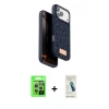 MARSİLYAN™- iPhone 17 Pro Kılıf Vadi Klasik Serisi - Şeffaf Pasifik Cam Ekran Koruyucu + Raze Metal Kamera Lens - GS