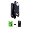 MARSİLYAN™- iPhone 17 Pro Kılıf Vadi Klasik Serisi - Siyah 3D Antistatik Hayalet Cam Ekran Koruyucu + Raze Metal Kamera Lens - TU