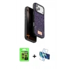 MARSİLYAN™- iPhone 17 Pro Kılıf Vadi Klasik Serisi - Siyah 3D Antistatik Seramik Nano Ekran Koruyucu + Raze Metal Kamera Lens - TU