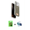 MARSİLYAN™- iPhone 17 Pro Kılıf Vadi Klasik Serisi - Siyah 3D Antistatik Seramik Nano Ekran Koruyucu + Raze Metal Kamera Lens - TU
