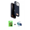 MARSİLYAN™- iPhone 17 Pro Kılıf Vadi Klasik Serisi - Siyah 3D Antistatik Seramik Nano Ekran Koruyucu + Raze Metal Kamera Lens - TU