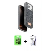 MARSİLYAN™- iPhone 17 Pro Kılıf Vadi Klasik Serisi - Siyah Bilvis 3X AR Hayalet Cam Ekran Koruyucu + Raze Metal Kamera Lens - GS