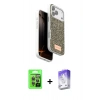 MARSİLYAN™- iPhone 17 Pro Kılıf Vadi Klasik Serisi - Siyah Bilvis 5in1 3D Magic Cam Ekran Koruyucu + Raze Metal Kamera Lens - GI