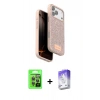 MARSİLYAN™- iPhone 17 Pro Kılıf Vadi Klasik Serisi - Siyah Bilvis 5in1 3D Magic Cam Ekran Koruyucu + Raze Metal Kamera Lens - GI