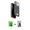 MARSİLYAN™- iPhone 17 Pro Kılıf Vadi Klasik Serisi - Siyah Bilvis Hayalet Cam Ekran Koruyucu + Raze Metal Kamera Lens - GS