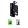 MARSİLYAN™- iPhone 17 Pro Kılıf Vadi Klasik Serisi - Siyah Bilvis Hayalet Cam Ekran Koruyucu + Raze Metal Kamera Lens - GS