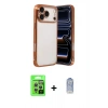 MARSİLYAN™- iPhone 17 Pro Kılıf Vadi Minimal - Siyah Joko Magic 5D Cam + Raze Metal Kamera Lens - GS