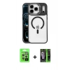 MARSİLYAN™- iPhone 17 Pro Kılıf Yadigar Asil Koleksiyonu - Şeffaf 360 Full Body Arka Koruyucu + Raze Metal Kamera Lens - GS