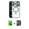 MARSİLYAN™- iPhone 17 Pro Kılıf Yadigar Asil Koleksiyonu - Şeffaf 360 Full Body Arka Koruyucu + Raze Metal Kamera Lens - GS