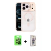 MARSİLYAN™- iPhone 17 Pro Kılıf Yadigar Asil Koleksiyonu - Siyah Bilvis 3D Cam Ekran Koruyucu + Raze Metal Kamera Lens - GS