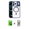 MARSİLYAN™- iPhone 17 Pro Kılıf Yadigar Asil Koleksiyonu - Siyah Bilvis 3D Cam Ekran Koruyucu + Raze Metal Kamera Lens - TU