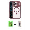 MARSİLYAN™- iPhone 17 Pro Kılıf Yadigar Asil Koleksiyonu - Siyah Bilvis 3D Cam Ekran Koruyucu + Raze Metal Kamera Lens - TU