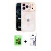 MARSİLYAN™- iPhone 17 Pro Kılıf Yadigar Asil Koleksiyonu - Siyah Bilvis 3X AR HD Cam Ekran Koruyucu + Raze Metal Kamera Lens - TU