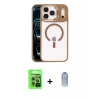 MARSİLYAN™- iPhone 17 Pro Kılıf Yadigar Asil Koleksiyonu - Siyah Joko Magic 5D Cam + Raze Metal Kamera Lens - GI