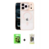MARSİLYAN™- iPhone 17 Pro Kılıf Yadigar Asil Koleksiyonu - Siyah Joko Magic 5D Hayalet Cam + Raze Metal Kamera Lens - TU