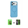 MARSİLYAN™- iPhone 17 Pro Kılıf Yankı Form Serisi - Şeffaf 360 Full Body Arka Koruyucu + Raze Metal Kamera Lens - TU