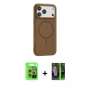 MARSİLYAN™- iPhone 17 Pro Kılıf Yankı Form Serisi - Şeffaf 360 Full Body Arka Koruyucu + Raze Metal Kamera Lens - TU