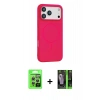 MARSİLYAN™- iPhone 17 Pro Kılıf Yankı Form Serisi - Şeffaf 360 Full Body Arka Koruyucu + Raze Metal Kamera Lens - GS