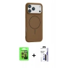 MARSİLYAN™- iPhone 17 Pro Kılıf Yankı Form Serisi - Siyah Bilvis 3X AR Hayalet Cam Ekran Koruyucu + Raze Metal Kamera Lens - TU