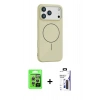 MARSİLYAN™- iPhone 17 Pro Kılıf Yankı Form Serisi - Siyah Bilvis 3X AR Hayalet Cam Ekran Koruyucu + Raze Metal Kamera Lens - GS