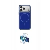 MARSİLYAN™- iPhone 17 Pro Kılıf Yankı Minimal Serisi - Siyah 3D Antistatik Seramik Nano Ekran Koruyucu