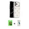 MARSİLYAN™- iPhone 17 Pro Kılıf Yörünge Form - Şeffaf Pasifik Cam Ekran Koruyucu + Raze Metal Kamera Lens - TU