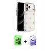 MARSİLYAN™- iPhone 17 Pro Kılıf Yörünge Form - Siyah Bilvis 5in1 5D Magic Hayalet Cam Ekran Koruyucu + Raze Metal Kamera Lens - GS