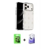 MARSİLYAN™- iPhone 17 Pro Kılıf Yörünge Form - Siyah Bilvis 5in1 5D Magic Hayalet Cam Ekran Koruyucu + Raze Metal Kamera Lens - GI