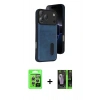 MARSİLYAN™- iPhone 17 Pro Kılıf Yörünge Işık Serisi - Siyah 360 Mat Full Body Arka Koruyucu + Raze Metal Kamera Lens - GS