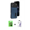 MARSİLYAN™- iPhone 17 Pro Kılıf Yörünge Işık Serisi - Siyah Bilvis 3X AR HD Cam Ekran Koruyucu + Raze Metal Kamera Lens - GS