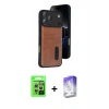 MARSİLYAN™- iPhone 17 Pro Kılıf Yörünge Işık Serisi - Siyah Bilvis 5in1 3D Magic Cam Ekran Koruyucu + Raze Metal Kamera Lens - GS