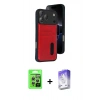 MARSİLYAN™- iPhone 17 Pro Kılıf Yörünge Işık Serisi - Siyah Bilvis 5in1 3D Magic Cam Ekran Koruyucu + Raze Metal Kamera Lens - GS