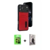 MARSİLYAN™- iPhone 17 Pro Kılıf Yörünge Işık Serisi - Siyah Bilvis Hayalet Cam Ekran Koruyucu + Raze Metal Kamera Lens - TU