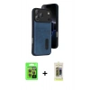 MARSİLYAN™- iPhone 17 Pro Kılıf Yörünge Işık Serisi - Siyah Joko Magic 5D Hayalet Cam + Raze Metal Kamera Lens - TU
