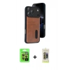 MARSİLYAN™- iPhone 17 Pro Kılıf Yörünge Işık Serisi - Siyah Joko Magic 5D Hayalet Cam + Raze Metal Kamera Lens - TU