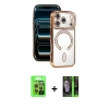 MARSİLYAN™- iPhone 17 Pro Kılıf Zirve Doku Prime - Şeffaf 360 Full Body Arka Koruyucu + Raze Metal Kamera Lens - TU