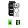 MARSİLYAN™- iPhone 17 Pro Kılıf Zirve Doku Prime - Şeffaf 360 Full Body Arka Koruyucu + Raze Metal Kamera Lens - TU