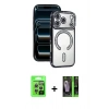 MARSİLYAN™- iPhone 17 Pro Kılıf Zirve Doku Prime - Siyah 360 Mat Full Body Arka Koruyucu + Raze Metal Kamera Lens - GS