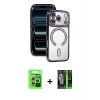 MARSİLYAN™- iPhone 17 Pro Kılıf Zirve Doku Prime - Siyah 360 Mat Full Body Arka Koruyucu + Raze Metal Kamera Lens - GS