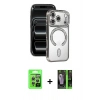 MARSİLYAN™- iPhone 17 Pro Kılıf Zirve Doku Prime - Siyah 360 Mat Full Body Arka Koruyucu + Raze Metal Kamera Lens - GS