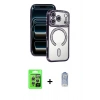 MARSİLYAN™- iPhone 17 Pro Kılıf Zirve Doku Prime - Siyah Joko Magic 5D Cam + Raze Metal Kamera Lens - GS