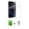 MARSİLYAN™- iPhone 17 Pro Kılıf Zirve Doku - Siyah Joko Magic 5D Cam + Raze Metal Kamera Lens - TU