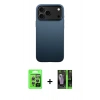 MARSİLYAN™- iPhone 17 Pro Kılıf Zirve Modern Prime - Şeffaf 360 Full Body Arka Koruyucu + Raze Metal Kamera Lens - GS
